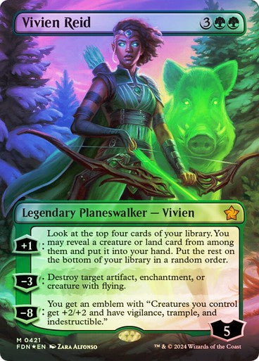 FOIL MANA Vivien Reid ~ Foundations [ NearMint ] [ Magic MTG ]