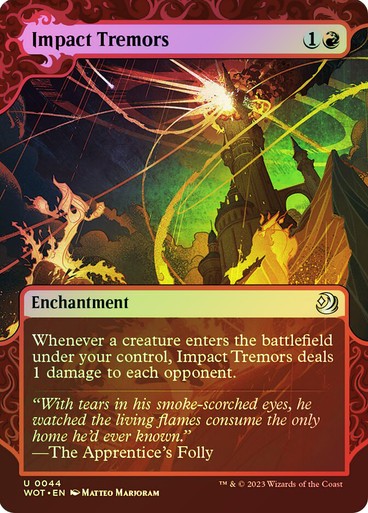 FOIL Impact Tremors ~ Wilds of Eldraine: Enchanting Tales [ NM ] [ MTG ]
