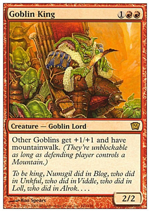 Goblin King ~ Ninth Edition [ HEAVILY PLAYED ] [ Magic MTG ]