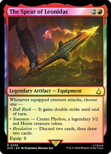 FOIL The Spear of Leonidas ~ Assassin's Creed [ NM ] [ Magic MTG ]