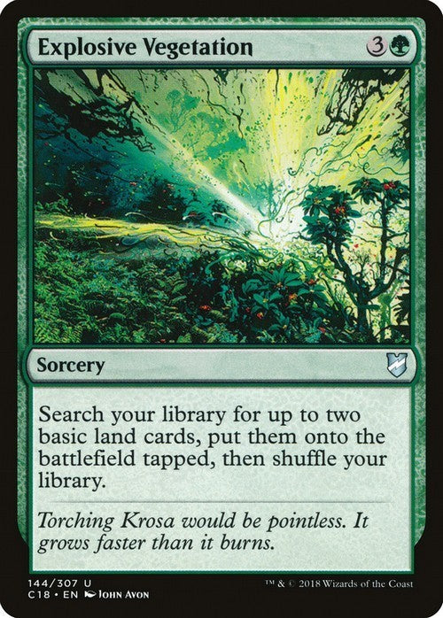 Explosive Vegetation ~ Commander 2018 [ NearMint ] [ Magic MTG ]