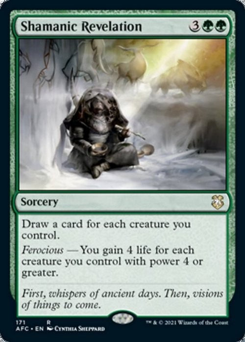 Shamanic Revelation ~ Commander: Adventures in the Forgotten Realms [ NM ]