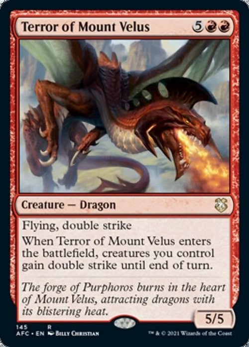 Terror of Mount Velus ~ Commander: Adventures in the Forgotten Realms [ NM ]