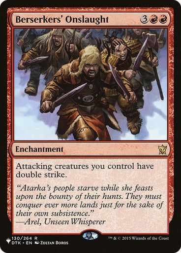 Berserkers' Onslaught ~ The List [ NearMint ] [ Magic MTG ]