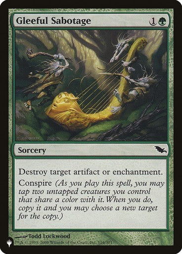 Gleeful Sabotage ~ The List [ NearMint ] [ Magic MTG ]