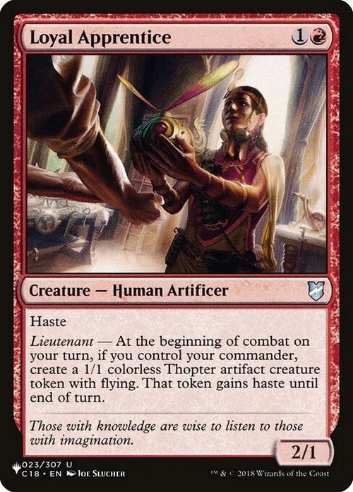 Loyal Apprentice ~ The List [ NearMint ] [ Magic MTG ]