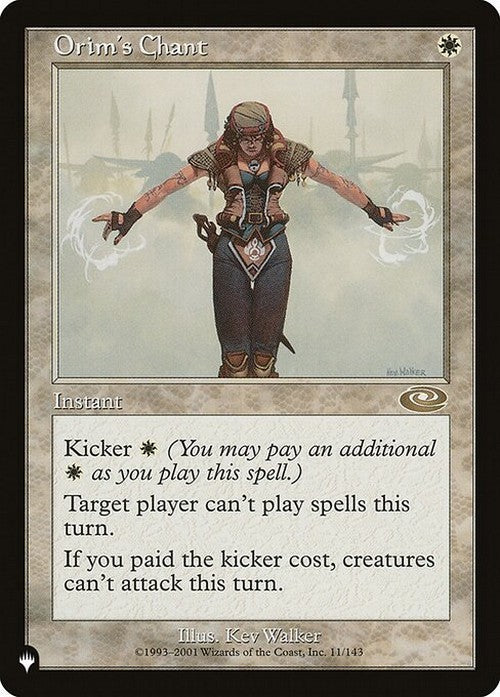 Orim's Chant ~ The List [ NearMint ] [ Magic MTG ]