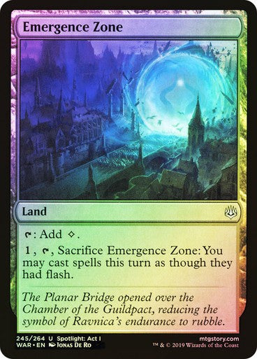 FOIL Emergence Zone ~ War of the Spark [ NearMint ] [ Magic MTG ]