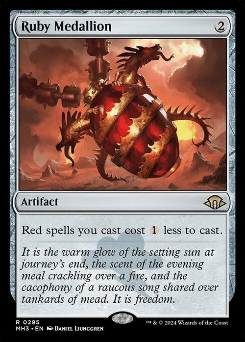 Ruby Medallion ~ Modern Horizons 3 [ NearMint ] [ Magic MTG ]