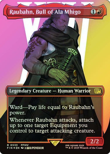 FOIL SURGE Raubahn, Bull of Ala Mhigo ~ Final Fantasy [ NM ] [ Magic MTG ]