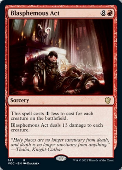 Blasphemous Act ~ Commander: Crimson Vow [ NM ] [ Magic MTG ]
