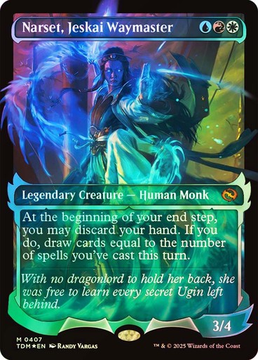 FOIL SHOWCASE Narset, Jeskai Waymaster ~ Tarkir: Dragonstorm [ NM ] [ MTG ]