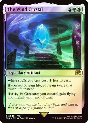 FOIL The Wind Crystal ~ Final Fantasy [ NM ] [ Magic MTG ]