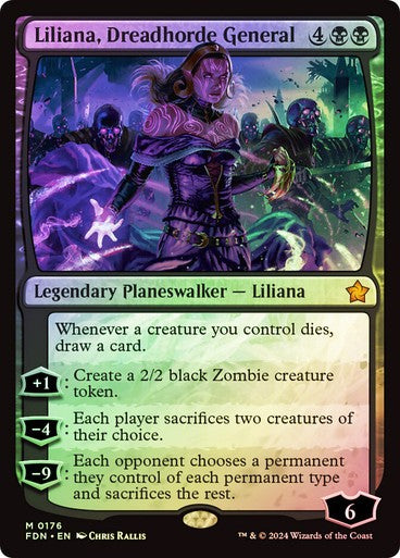 FOIL Liliana, Dreadhorde General ~ Foundations [ NearMint ] [ Magic MTG ]