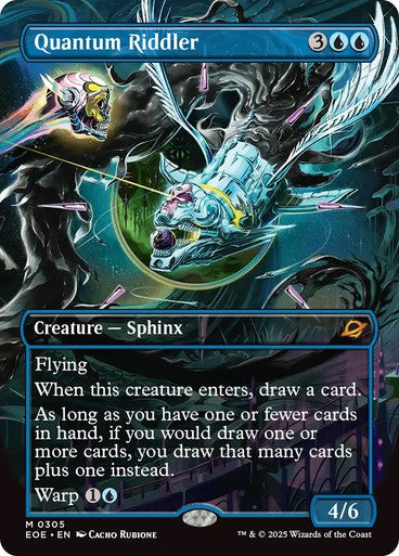 BORDERLESS Quantum Riddler ~ Edge of Eternities [ NearMint ] [ Magic MTG ]