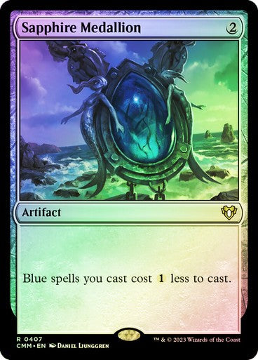 FOIL Sapphire Medallion ~ Modern Horizons 3 [ NearMint ] [ Magic MTG ]