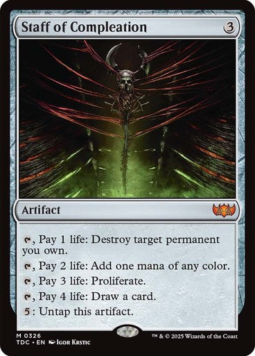 Staff of Compleation ~ Commander: Tarkir: Dragonstorm [ NM ] [ Magic MTG ]