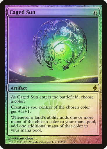 FOIL Caged Sun ~ New Phyrexia [ Excellent ] [ Magic MTG ]