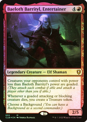 FOIL Baeloth Barrityl, Entertainer ~ Commander Legends 2 [ NM ] [ MTG ]