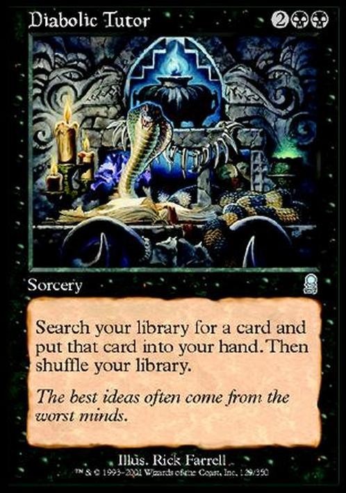 Diabolic Tutor ~ Odyssey [ Excellent ] [ Magic MTG ]