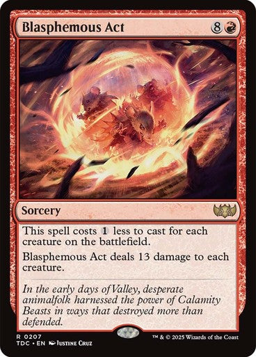 Blasphemous Act ~ Commander: Tarkir: Dragonstorm [ NM ] [ Magic MTG ]