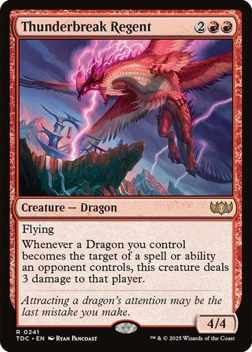 Thunderbreak Regent ~ Commander: Tarkir: Dragonstorm [ NM ] [ Magic MTG ]
