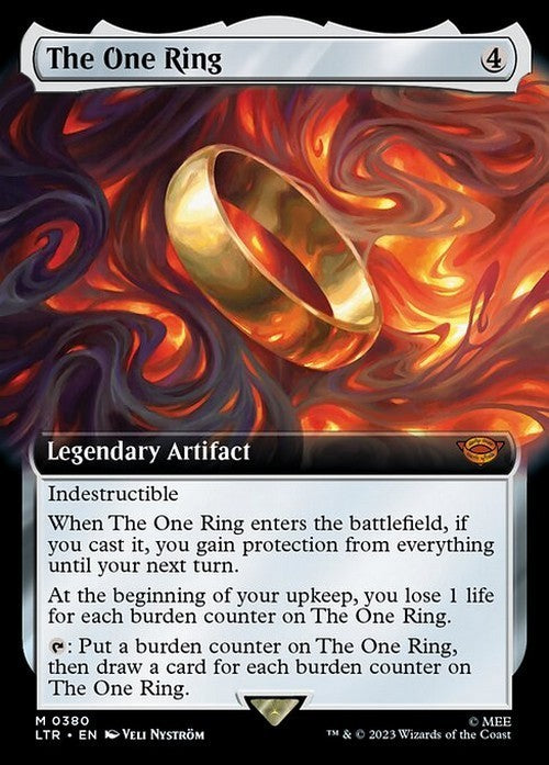 BORDERLESS/EXTENDED The One Ring ~ The Lord of the Rings [ NM ] [ Magic MTG ]