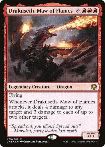 Drakuseth, Maw of Flames ~ Game Night: Free For All [ NearMint ] [ Magic MTG ] - London Magic Traders Ltd