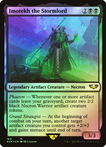 FOIL Imotekh the Stormlord ~ Commander: Warhammer 40,000 [ NM ] [ MTG ]