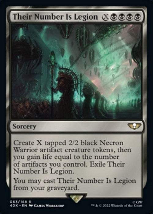 Their Number Is Legion ~ Commander: Warhammer 40,000 [ NearMint ] [ Magic MTG ] - London Magic Traders Ltd