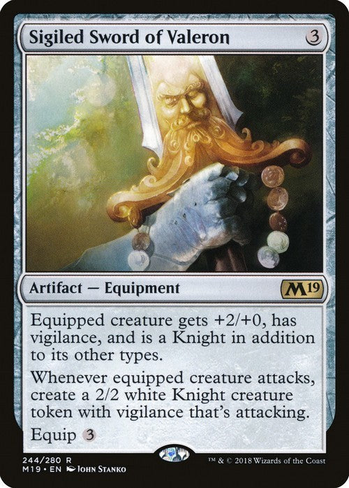 Sigiled Sword of Valeron ~ Core 2019 [ Excellent ] [ Magic MTG ]