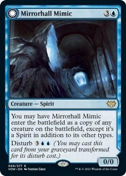 Mirrorhall Mimic / Ghastly Mimicry ~ Crimson Vow [ NearMint ] [ Magic MTG ]