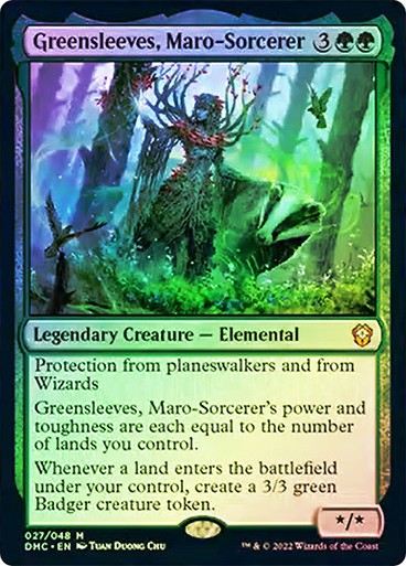 FOIL Greensleeves, Maro-Sorcerer ~ Commander: Dominaria United [ NM ] [ MTG ]
