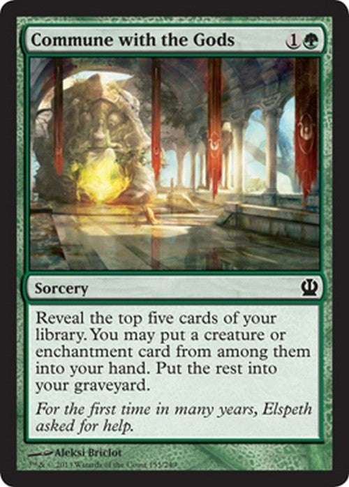 Commune with the Gods ~ Theros [ Excellent ] [ Magic MTG ]