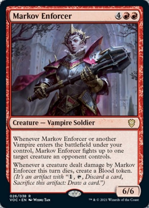Markov Enforcer ~ Commander: Crimson Vow [ NM ] [ Magic MTG ]