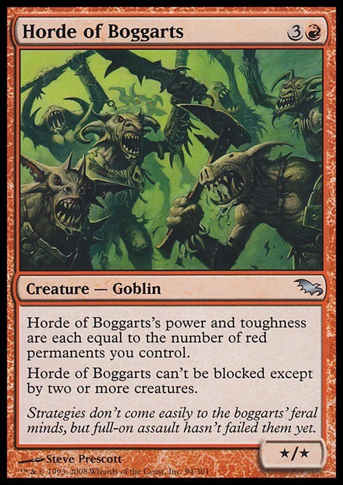 Horde of Boggarts ~ Shadowmoor [ Excellent ] [ Magic MTG ]