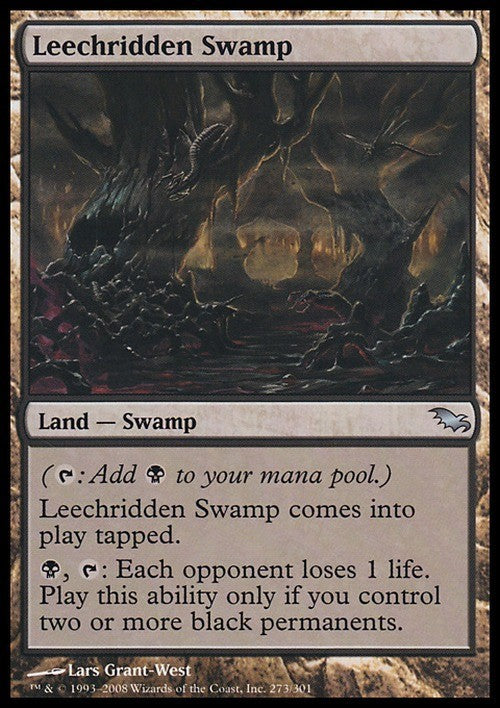 Leechridden Swamp ~ Shadowmoor [ Excellent ] [ Magic MTG ]