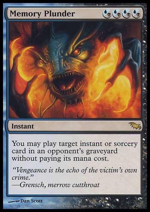 Memory Plunder ~ Shadowmoor [ Excellent ] [ Magic MTG ]