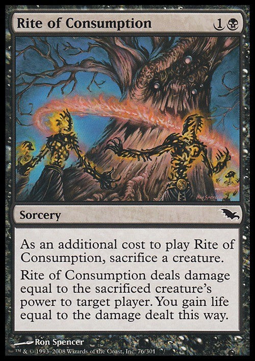 Rite of Consumption ~ Shadowmoor [ Excellent ] [ Magic MTG ]