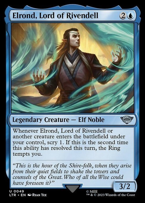 Elrond, Lord of Rivendell ~ The Lord of the Rings [ NM ] [ Magic MTG ]