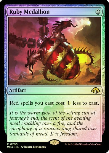 FOIL Ruby Medallion ~ Modern Horizons 3 [ NearMint ] [ Magic MTG ]