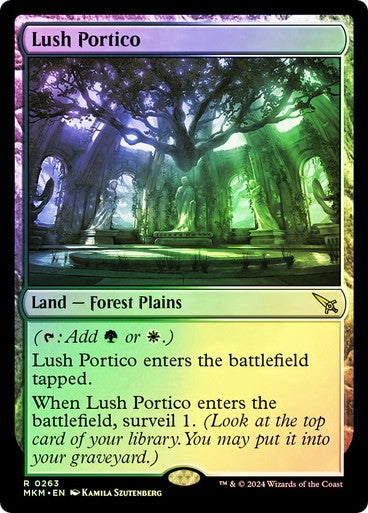 FOIL Lush Portico ~ Murders at Karlov Manor [ NM ] [ Magic MTG ]