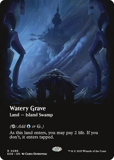 BORDERLESS Watery Grave ~ Edge of Eternities [ NearMint ] [ Magic MTG ]