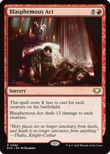 Blasphemous Act ~ Commander: Edge of Eternities [ NM ] [ Magic MTG ]