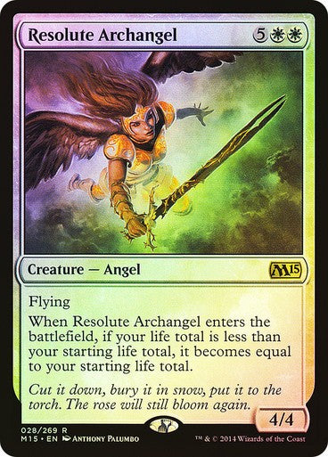 FOIL Resolute Archangel ~ Magic 2015 [ Excellent ] [ Magic MTG ]