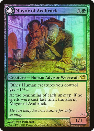 Mayor of Avabruck / Howlpack Alpha ~ Prerelease Innistrad [ EX ] [ Magic MTG ]