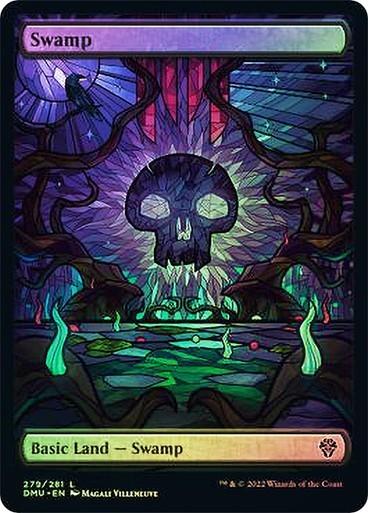 Choose your FOIL Full Art Stained Glass LAND ~ Dominaria United [ NM ] [ MTG ] - London Magic Traders Ltd