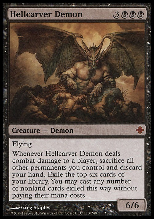 Hellcarver Demon ~ Rise of the Eldrazi [ Excellent ] [ Magic MTG ]