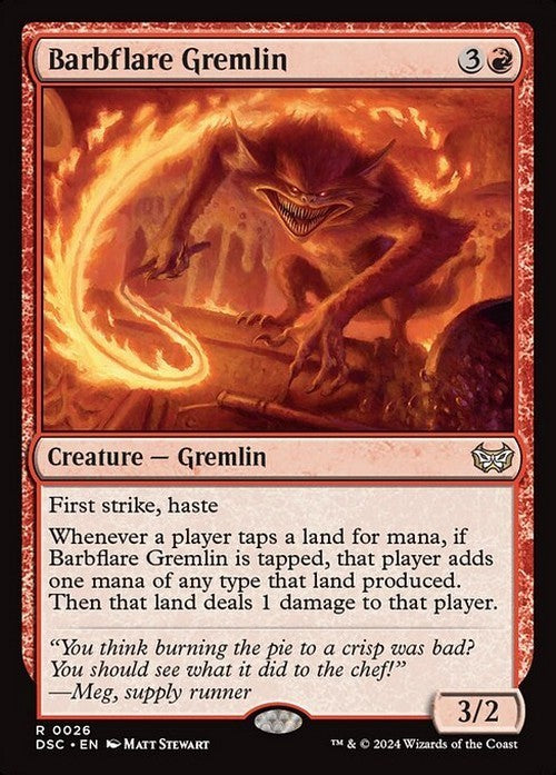 Barbflare Gremlin ~ Commander: Duskmourn [ NM ] [ Magic MTG ]
