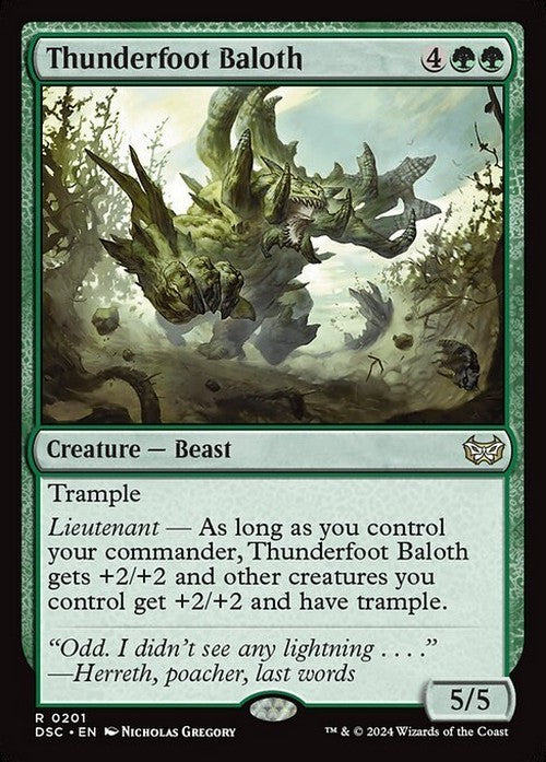 Thunderfoot Baloth ~ Commander: Duskmourn [ NM ] [ Magic MTG ]